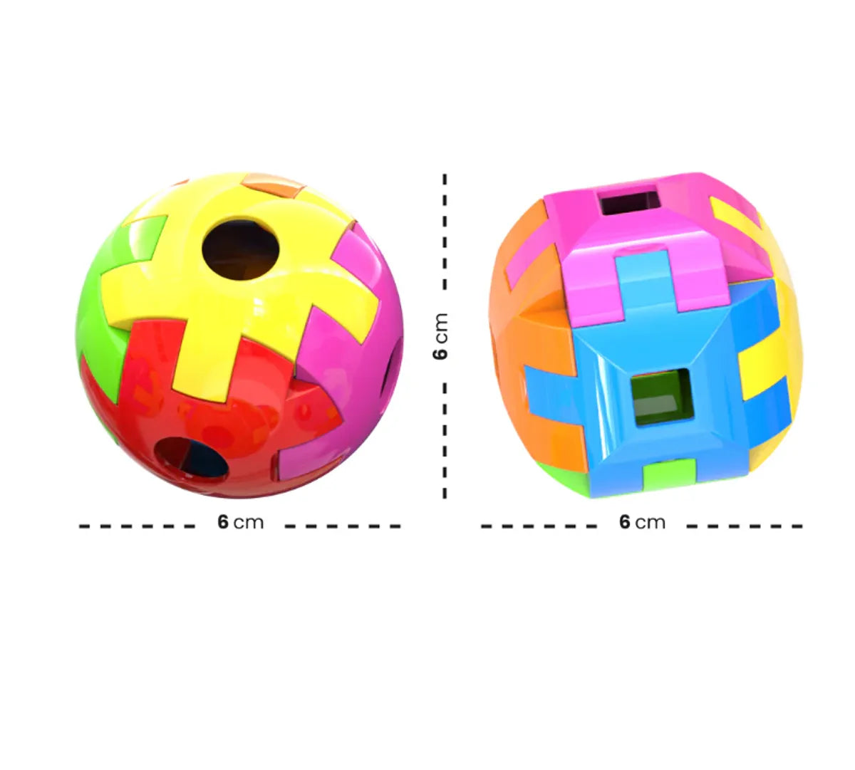 Multicolor Plastic Bead And Puzzle Set For Kids Pack of 2
