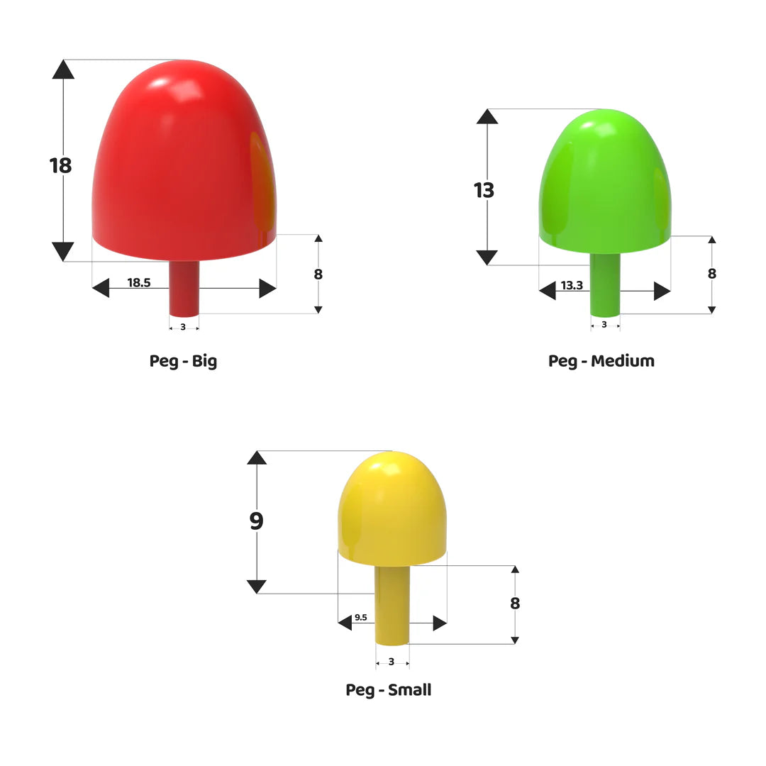 Mushroom Nails Peg Board Toy (3+ Years)