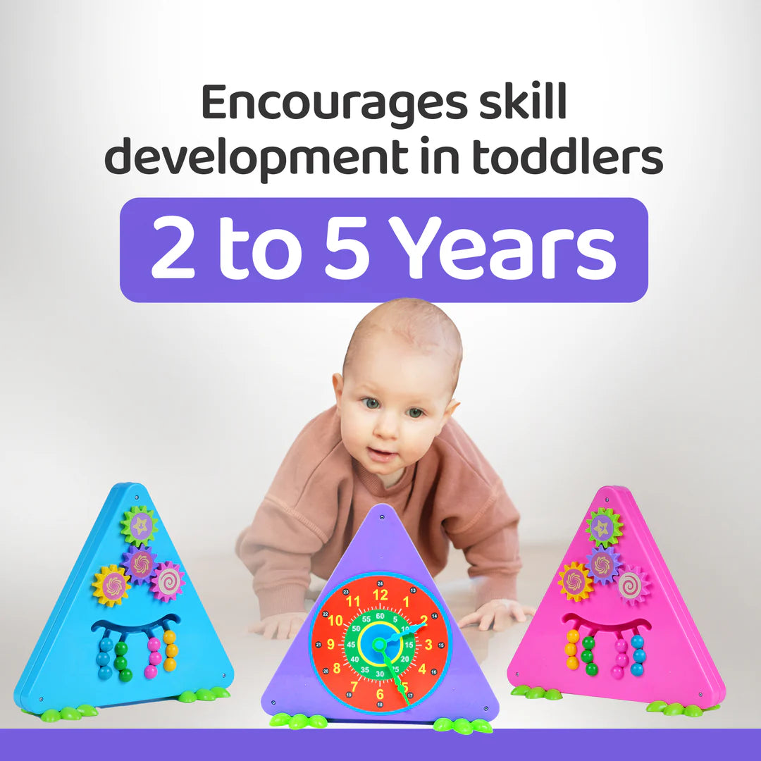 Activity Triangle 3-in-1 Toy for Kids 3+ Years