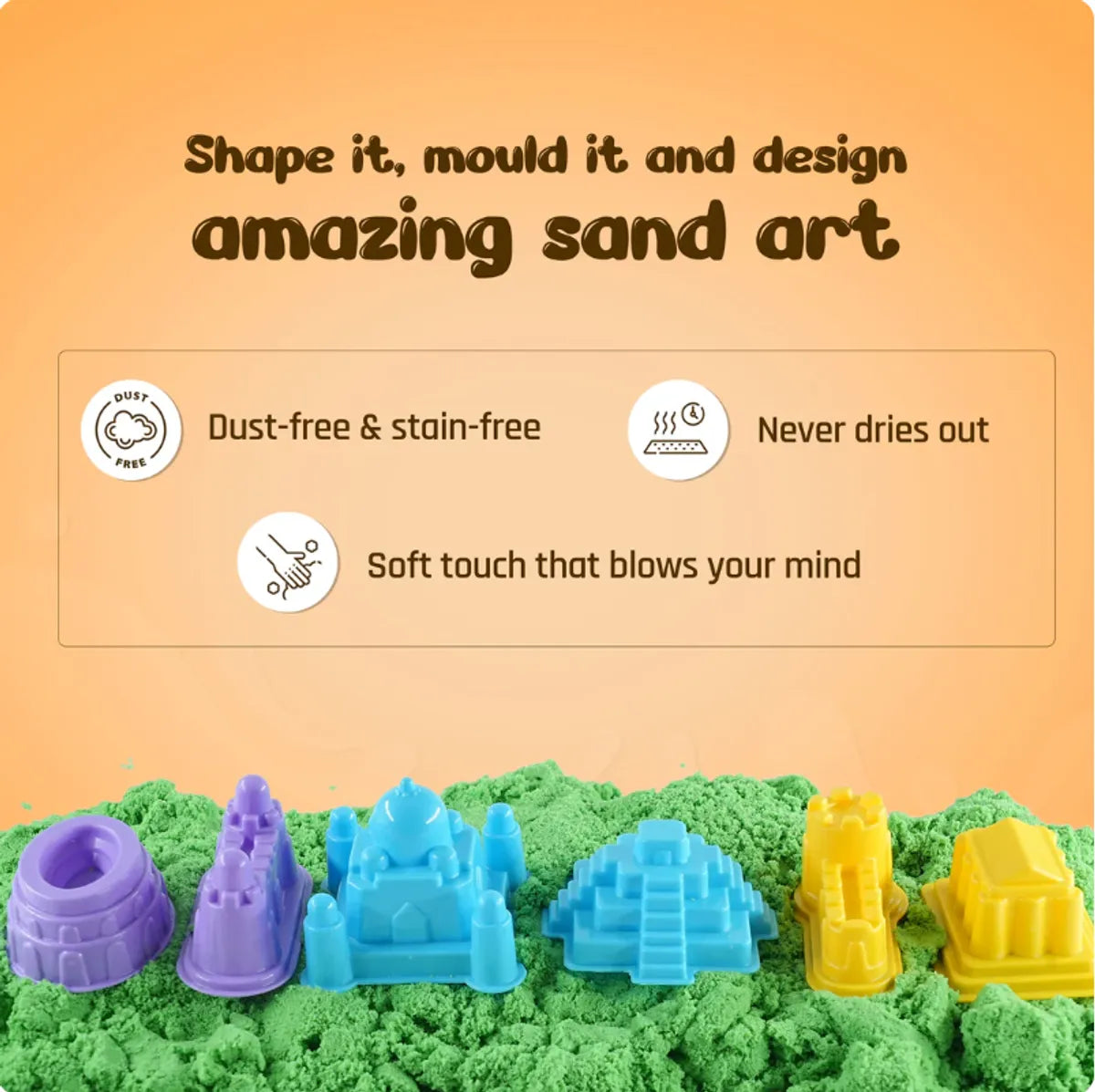 Multicolor Plastic Sand Toy Set For Kids