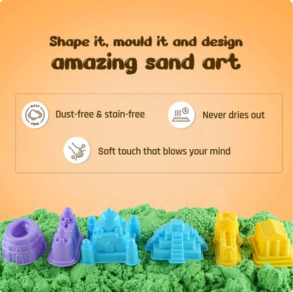 Multicolor Plastic Sand Toy Set For Kids