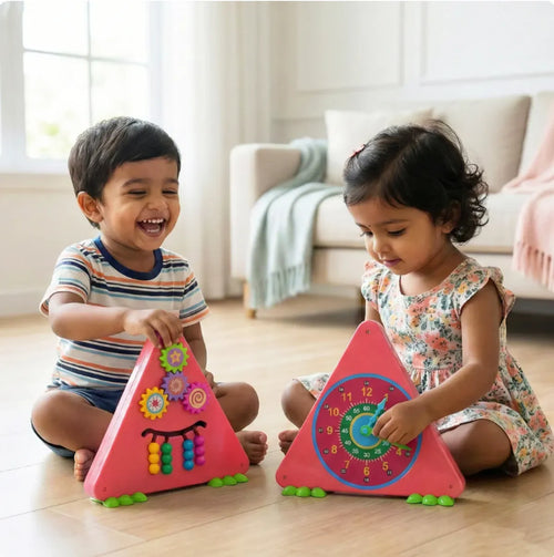3-in-1 Activity Triangle Toy for Kids 2+ Years