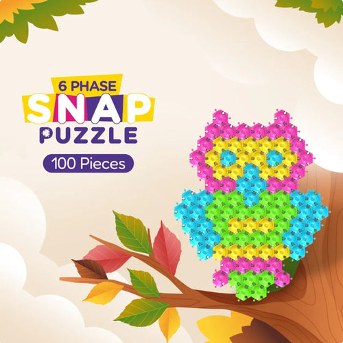 6 Phase Hexie Snap Puzzle Blocks (3+ Years)