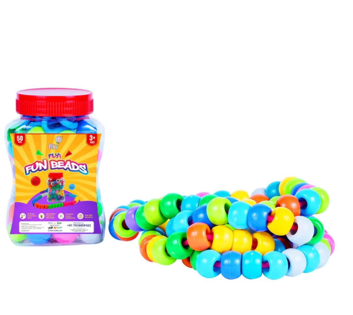 Colorful Fun Beads Activity Learning Toy (3+ Years)