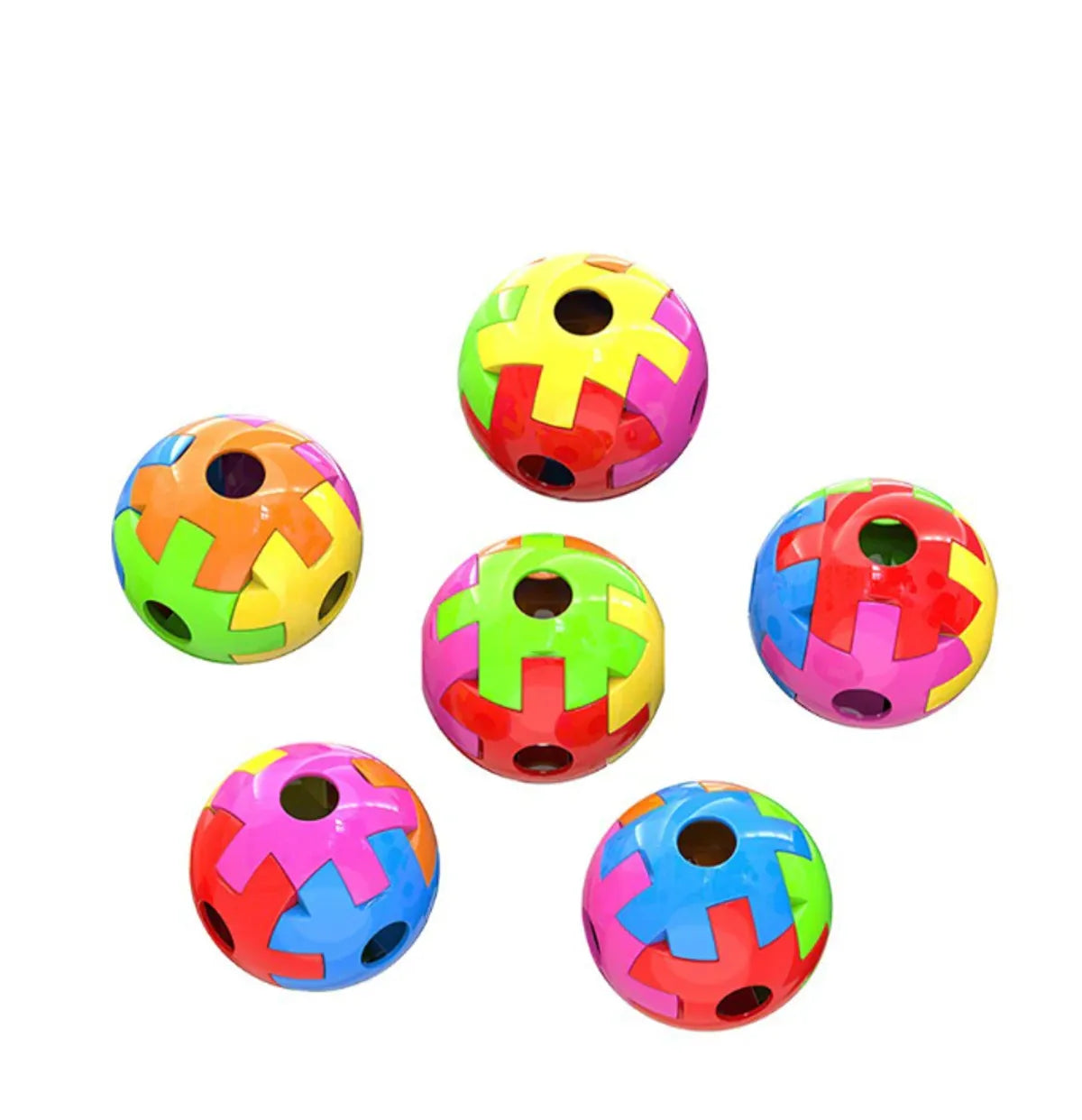 Multicolor Plastic Bead And Puzzle Set For Kids Pack of 2