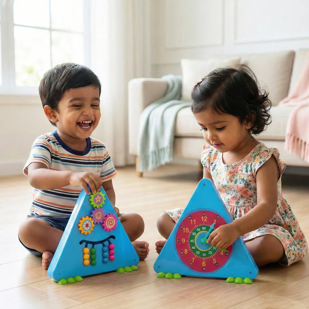Activity Triangle 3-in-1 Toy for Kids 3+ Years