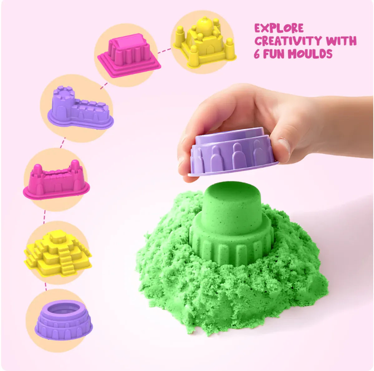 Multicolor Plastic Sand Toy Set For Kids