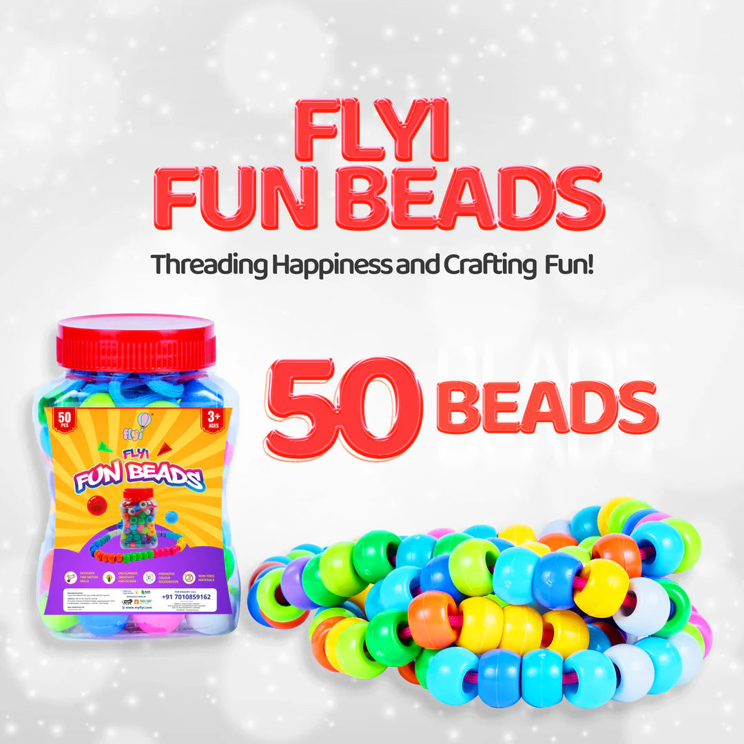 Colorful Fun Beads Activity Learning Toy (3+ Years)