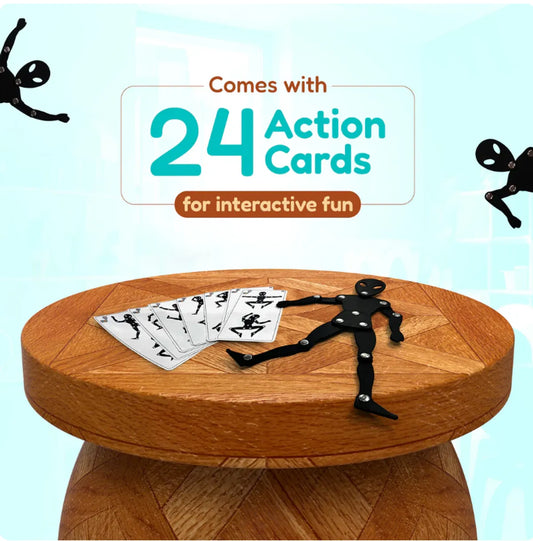 Black Plastic Robot Toy For Kids