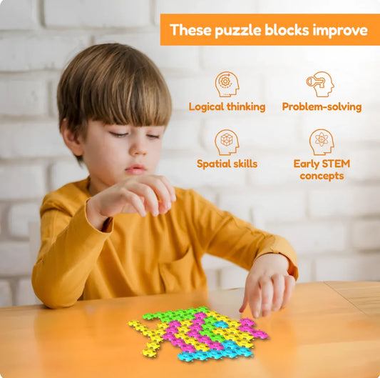 Multicolor Plastic Puzzle Set For Kids