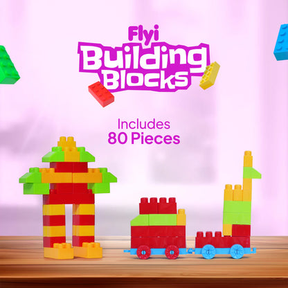 80-Piece Building Blocks – Creative, Colorful & Fun for Kids