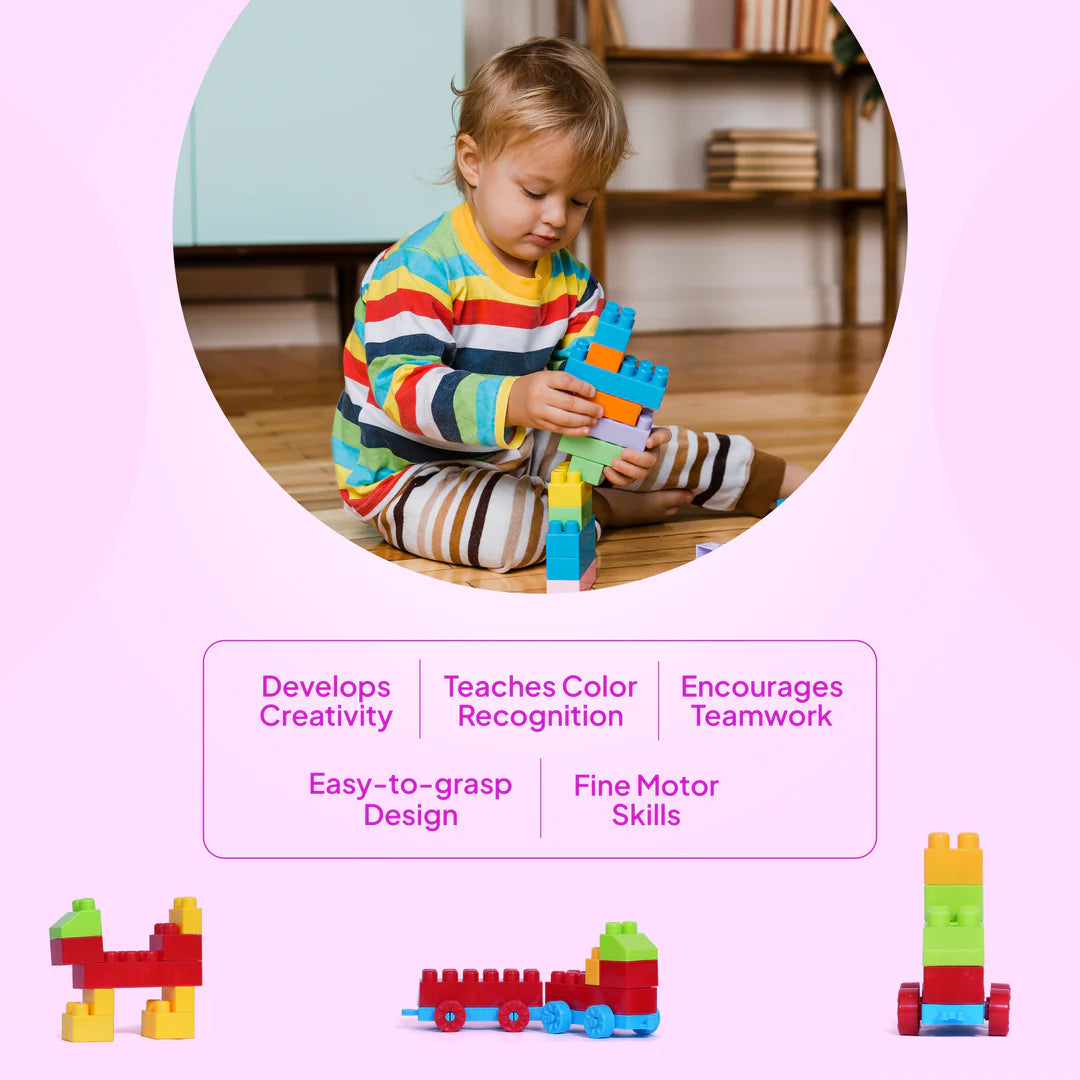 80-Piece Building Blocks – Creative, Colorful & Fun for Kids
