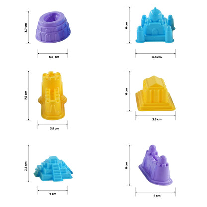 Wonder Sand with 6 Moulds – Creative Play Set (3+ Years)