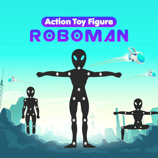 Roboman Action Toy with 24 Activity Cards (3+ Years)