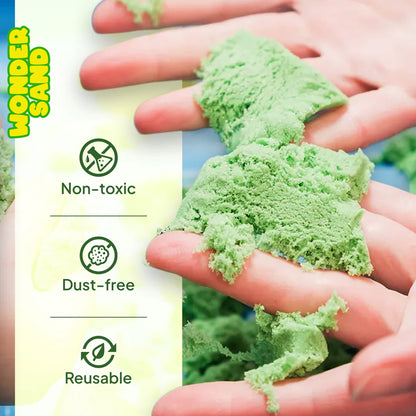 Wonder Sand with 6 Moulds – Creative Play Set (3+ Years)