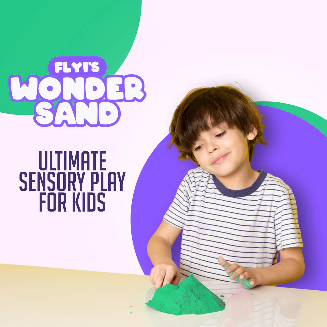 Wonder Sand with 6 Moulds – Creative Play Set (3+ Years)