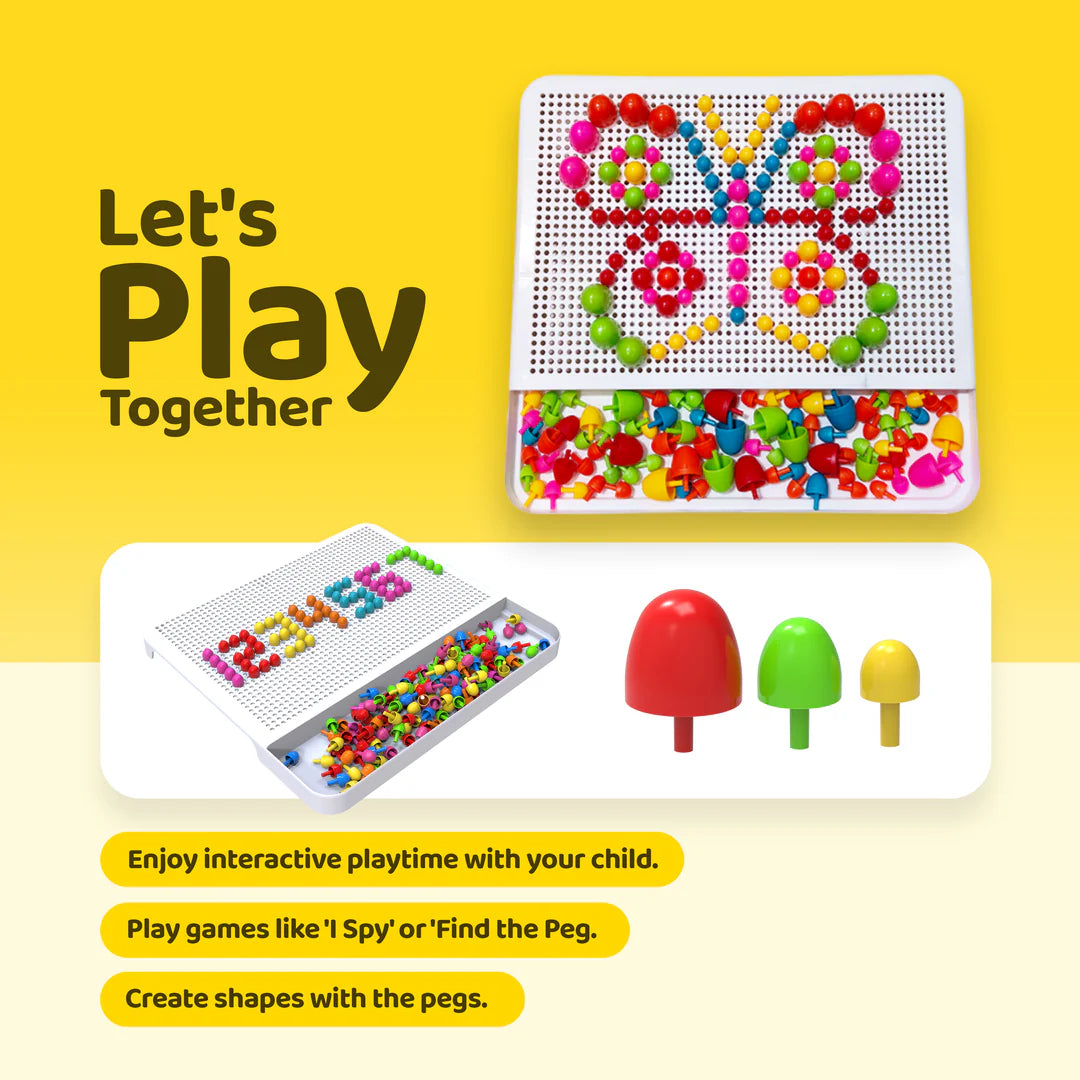 Mushroom Nails Peg Board Toy (3+ Years)