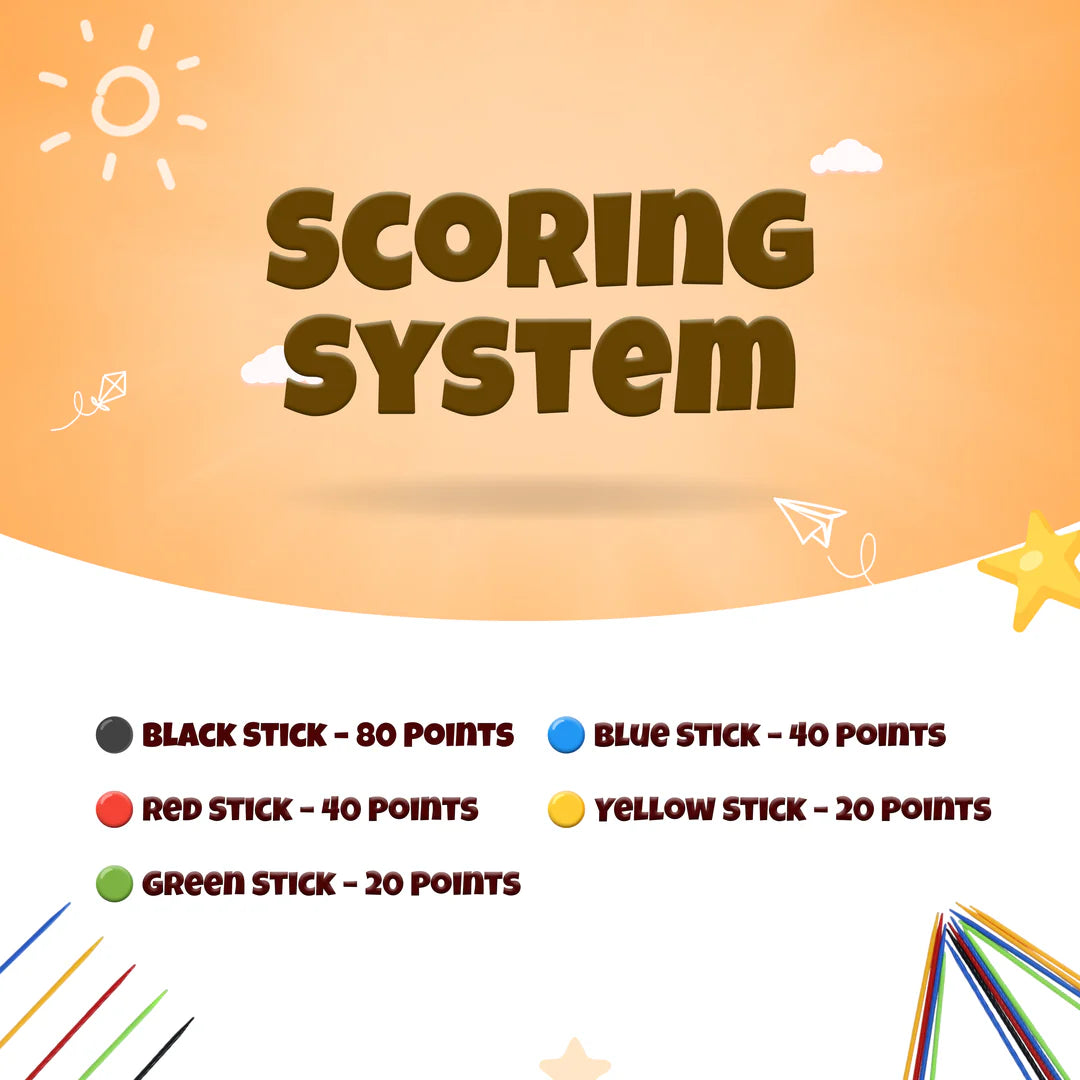 Jumbo Mikado Sticks Skill Game – Indoor Fun & Coordination for Kids