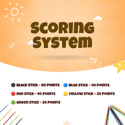 Jumbo Mikado Sticks Skill Game – Indoor Fun & Coordination for Kids