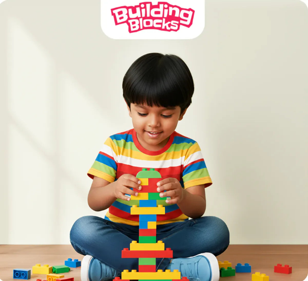 80-Piece Building Blocks – Creative, Colorful & Fun for Kids