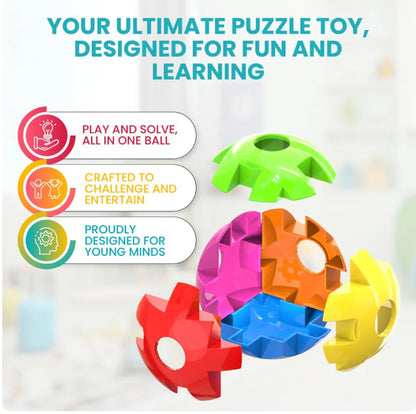 Multicolor Plastic Bead And Puzzle Set For Kids Pack of 2