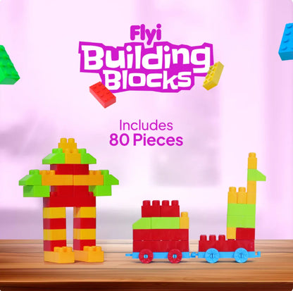 80-Piece Building Blocks – Creative, Colorful & Fun for Kids