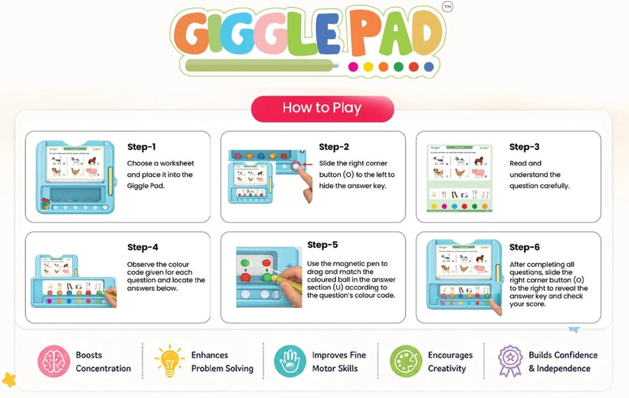 GigglePad Sprout in use