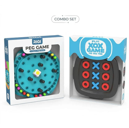 Memory Chess + XOX Game Combo for Kids  (3+ Years)
